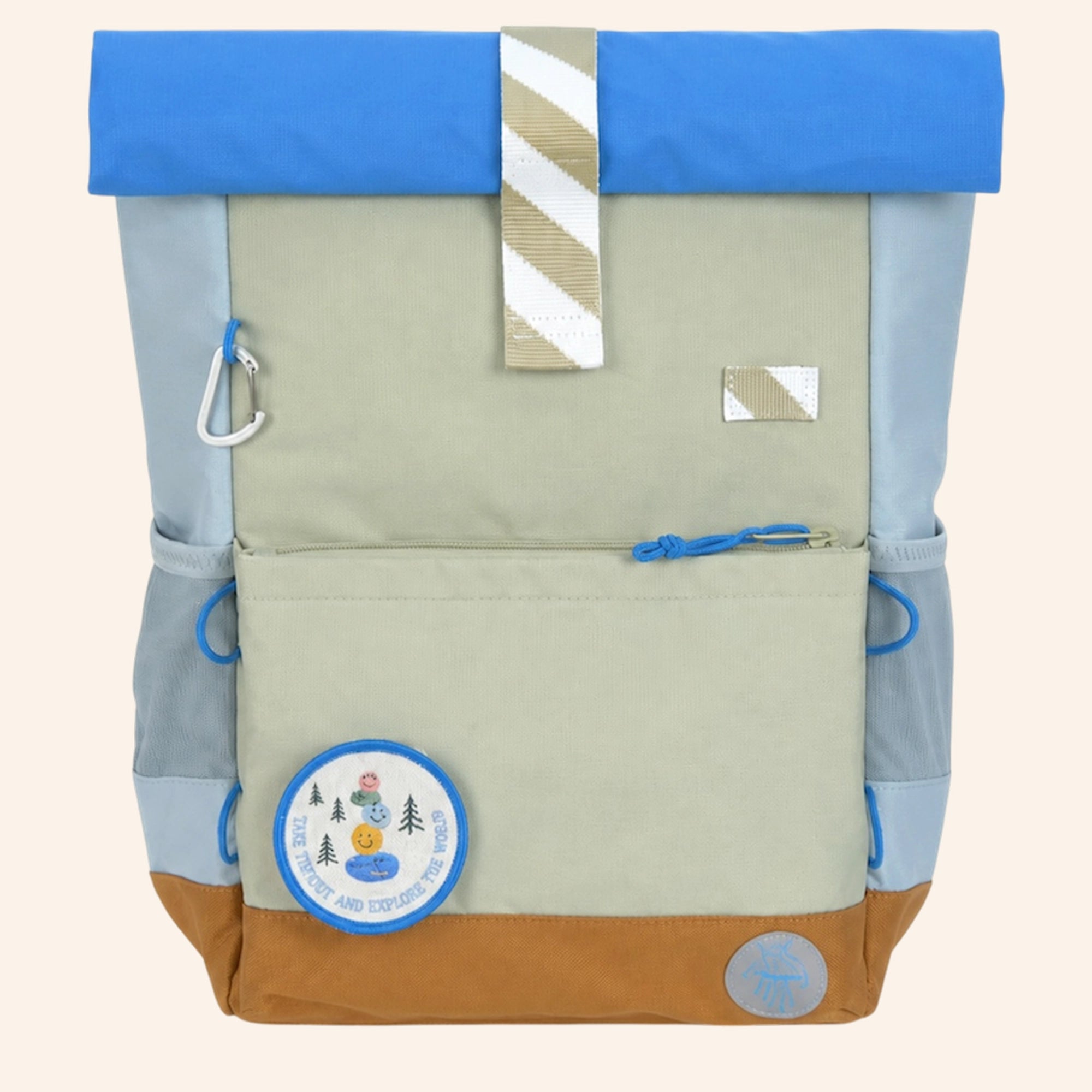 LÄSSIG Rolltop rugzak – Medium - Sunny Explorer - Green Blue