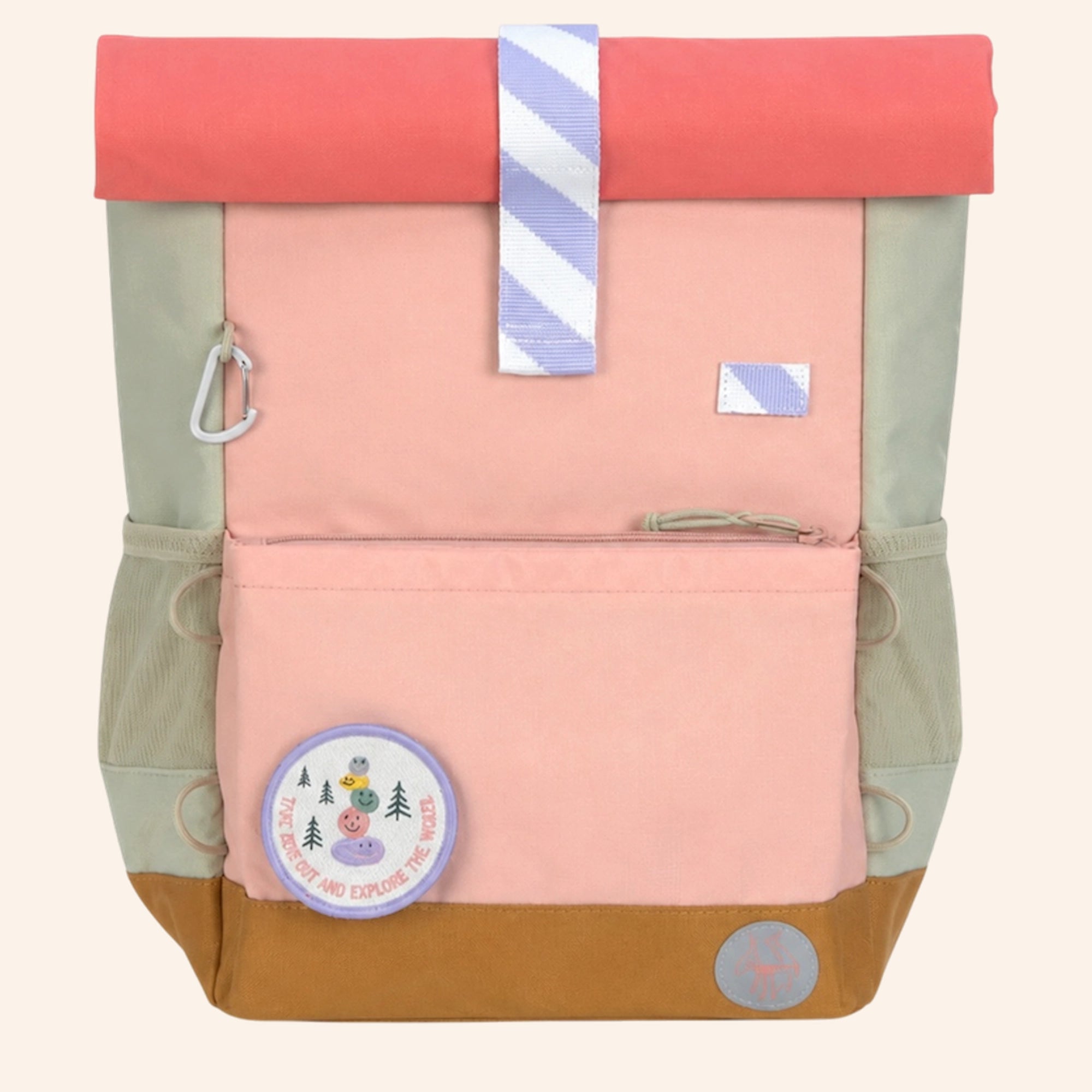 LÄSSIG Rolltop rugzak – Medium - Sunny Explorer - Rose Pink