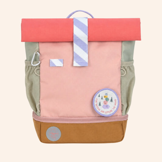 LÄSSIG Rolltop rugzak – Mini - Sunny Explorer - Rose Pink