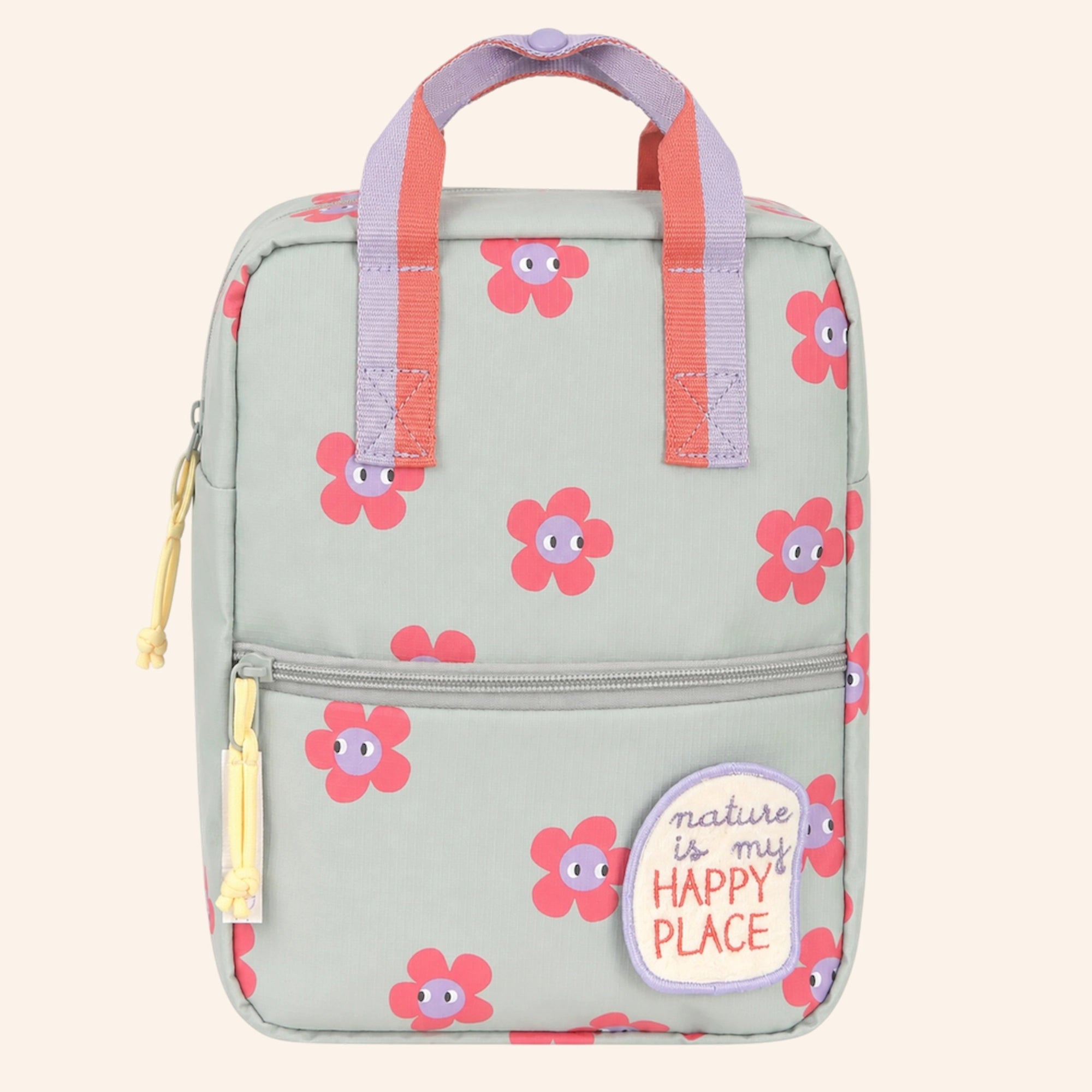 LÄSSIG rugzak - Mini Square backpack – Happy Trails - Flower