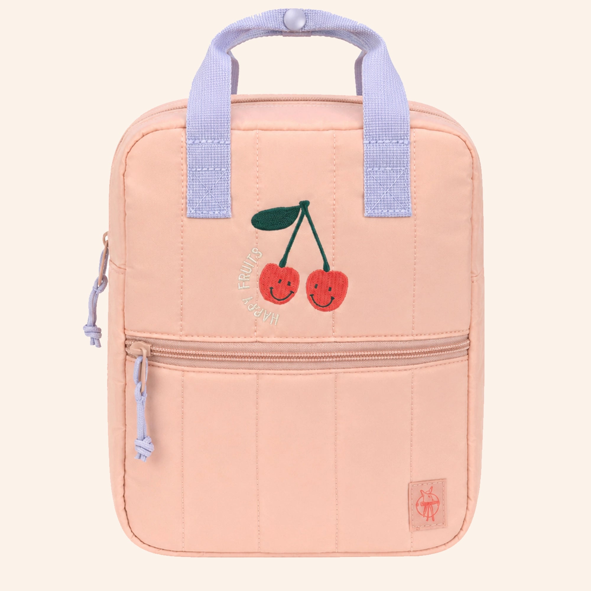 PRE ORDER: LÄSSIG rugzak - Mini Square backpack - Little Gang - Cherry Peach