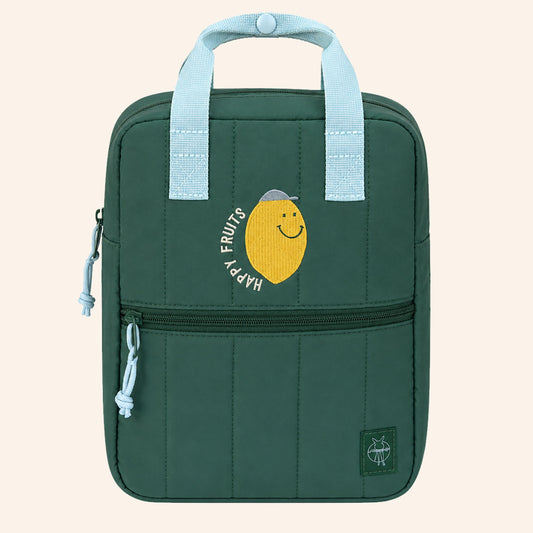 PRE ORDER: LÄSSIG rugzak - Mini Square backpack - Little Gang – Lemon Dark Green