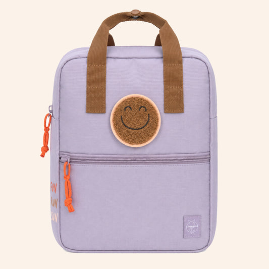 PRE ORDER: LÄSSIG rugzak - Mini Square backpack - Little Gang – Smiley Lilac