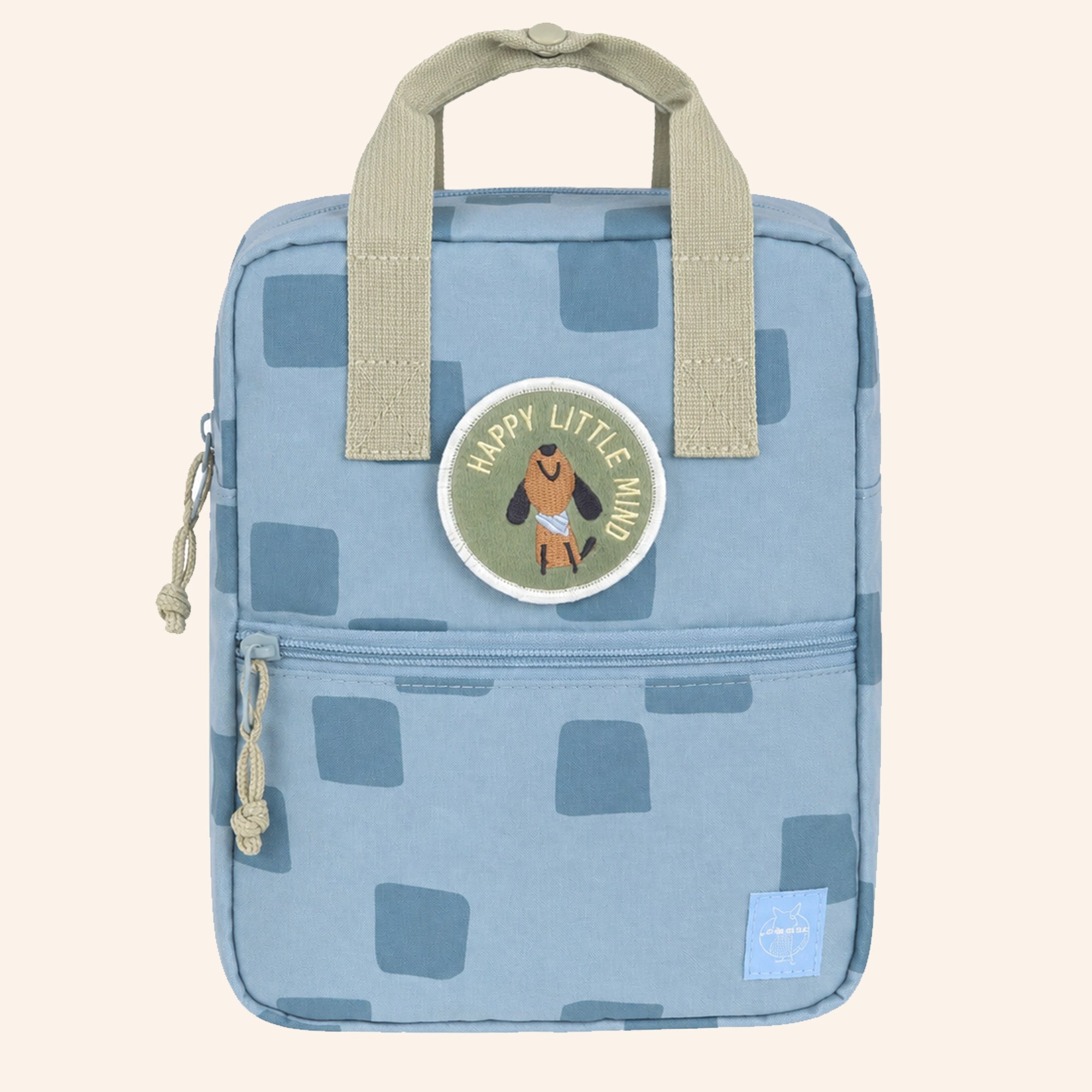 PRE ORDER: LÄSSIG rugzak - Mini Square backpack – Pattern Party – Blue