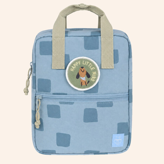 PRE ORDER: LÄSSIG rugzak - Mini Square backpack – Pattern Party – Blue