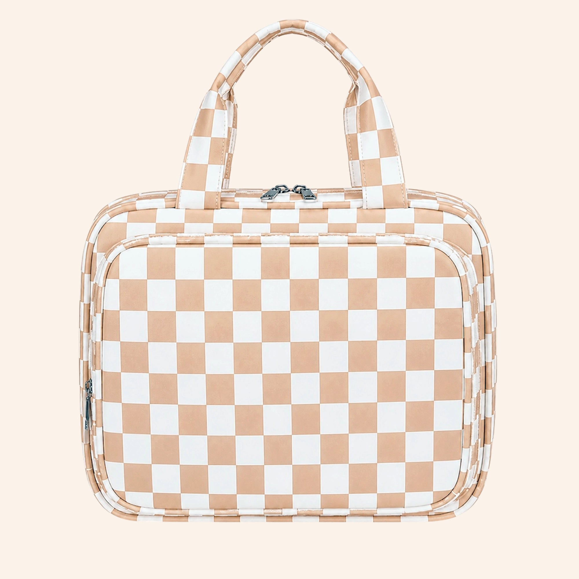 Multifunctionele tas | Beige geblokt