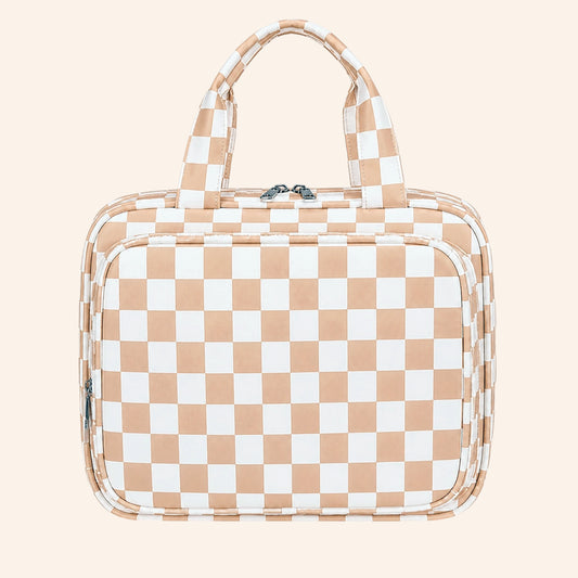 Multifunctionele tas | Beige geblokt