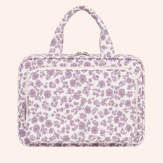 Multifunctionele tas | Paarse bloemetjes