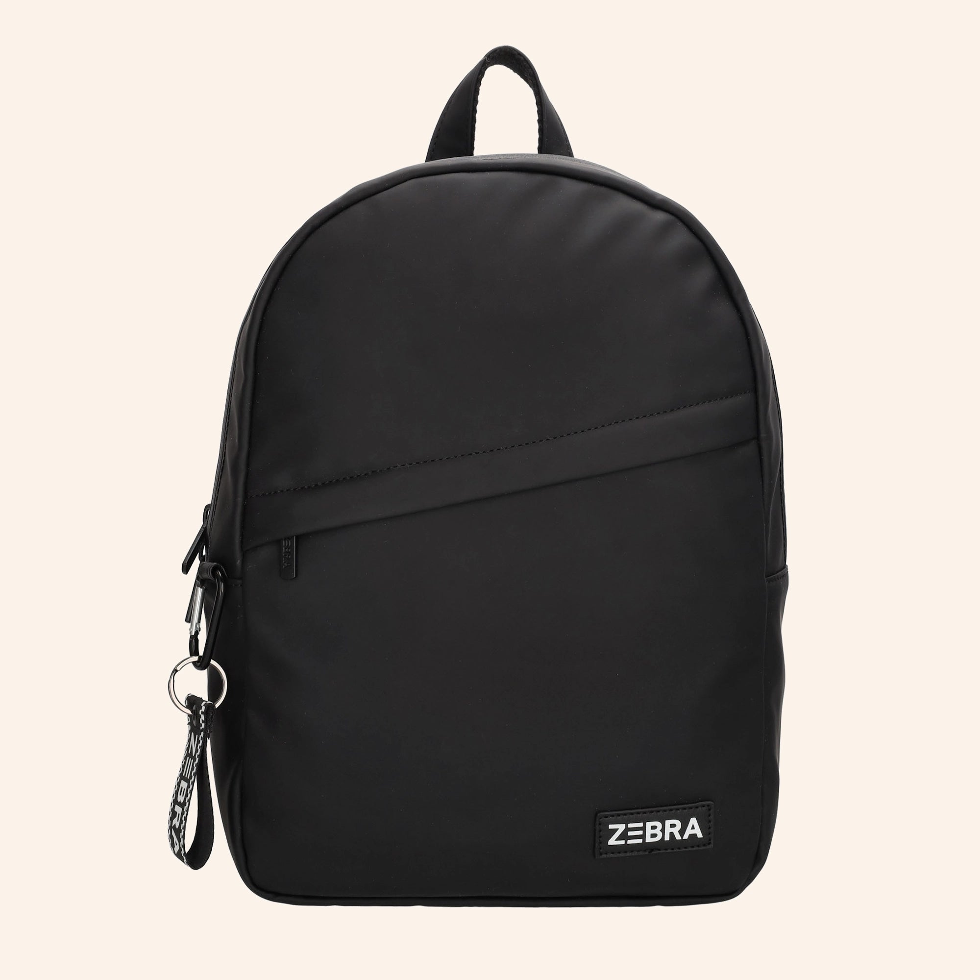 ZEBRA kinderrugzak in effen zwart.