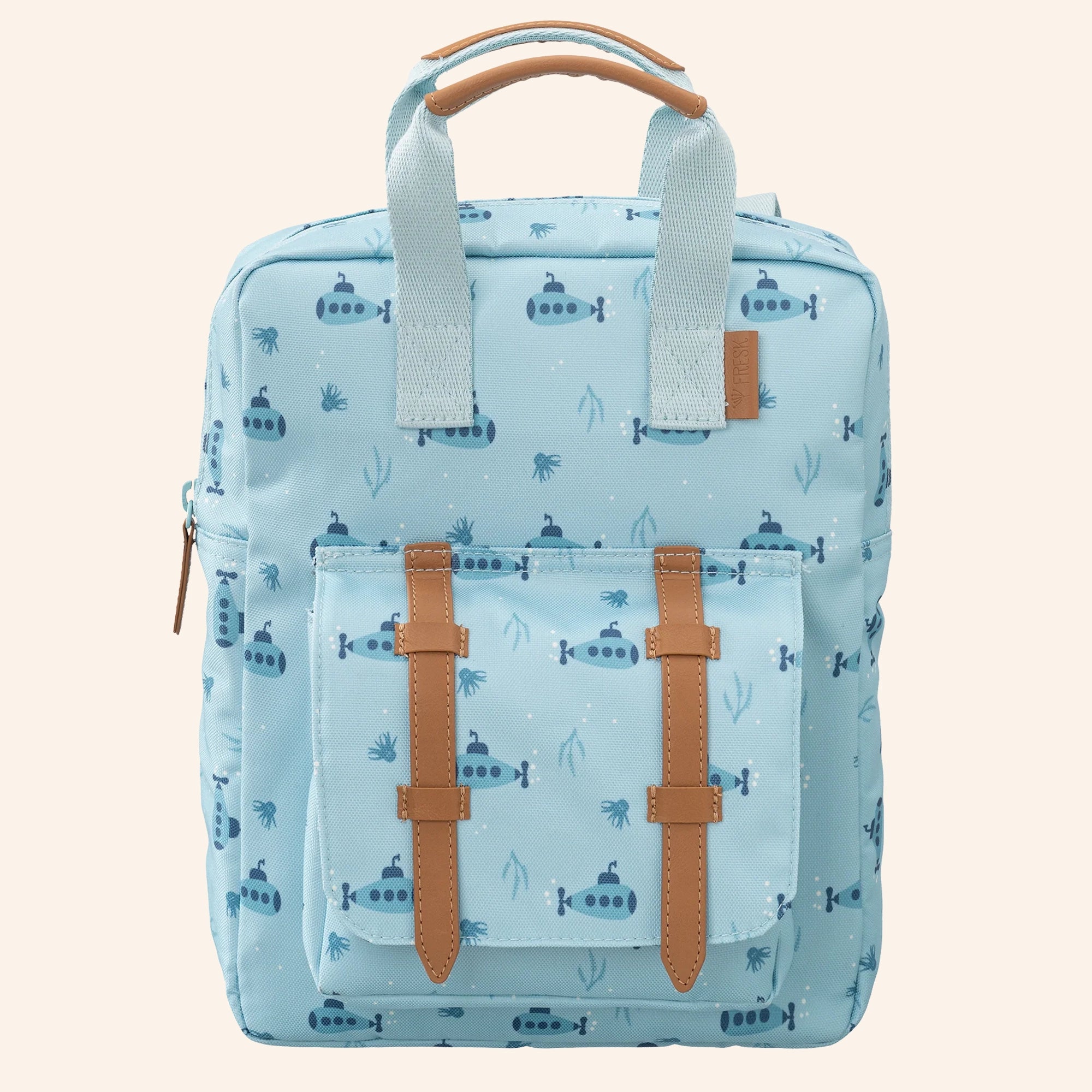 Blauwe Fresk rugzak met onderzeeërprint