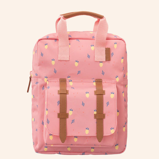 Roze Fresk kinderrugzak met citroentjes