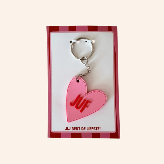 Sleutelhanger juf