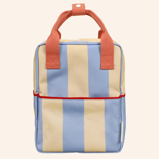 Blauw/creme gestreepte rugzak van Sticky Lemon.