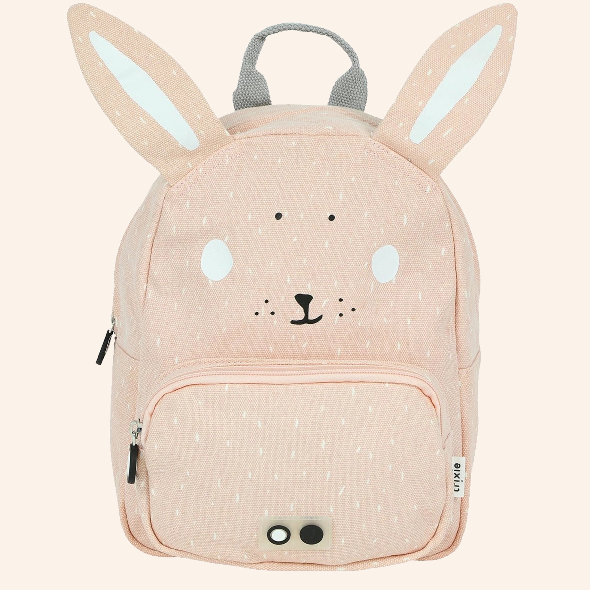 Trixie kinderrugzak in de vorm van een konijn in zacht roze kleur.